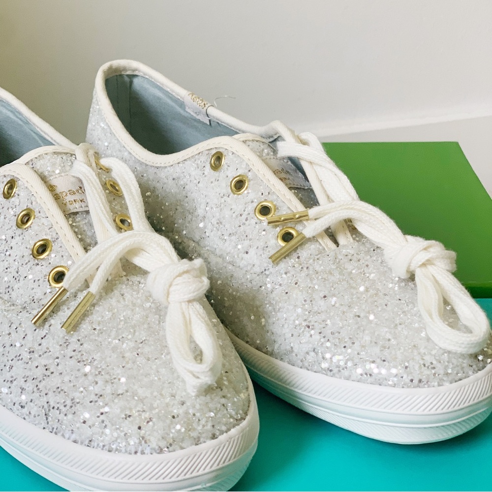 💎 SPARKLY SILVER SNEAKERS 💎 KEDS x kate spade